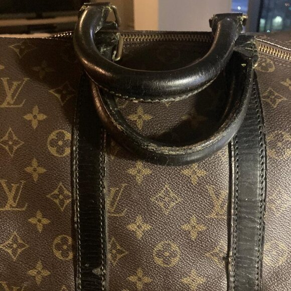 🖤 Louis Vuitton Keepall 45 authentic vintage travel duffel bag black - Picture 9 of 11